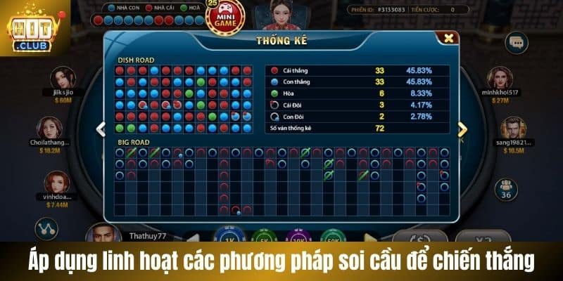 Áp dụng linh hoạt các phương pháp soi cầu để chiến thắng