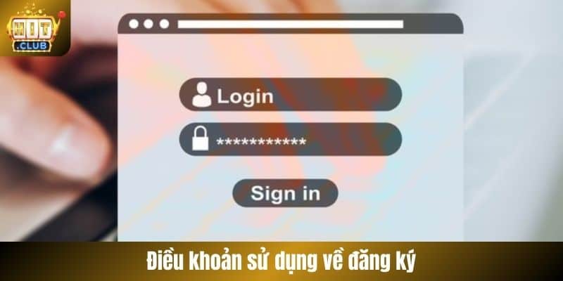 Điều khoản sử dụng về đăng ký