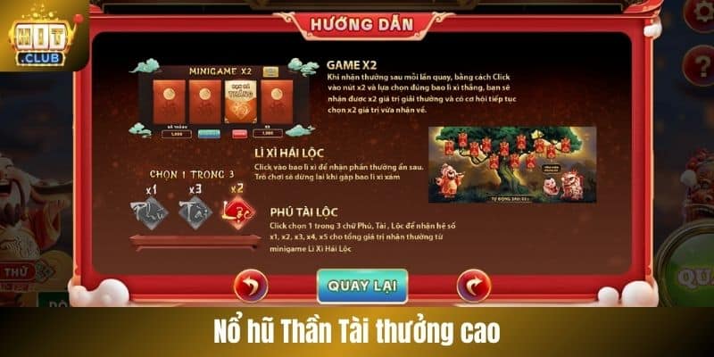 Nổ hũ Thần Tài thưởng cao