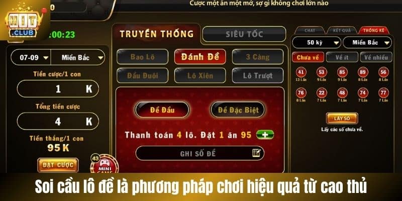 Soi cầu lô đề là phương pháp chơi hiệu quả từ cao thủ