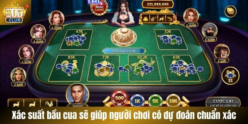 Xác suất bầu cua sẽ giúp người chơi có dự đoán chuẩn xác